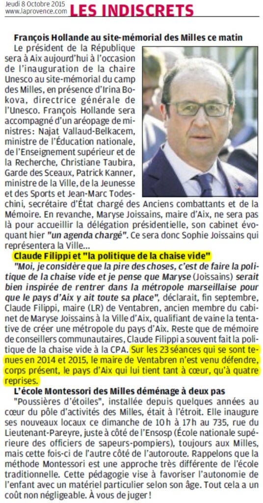 20151008-LaProvence-La-politique-de-la-chaise-vide